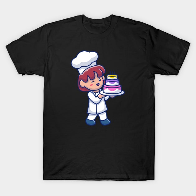 Cute female chef T-Shirt by Catalyst Labs